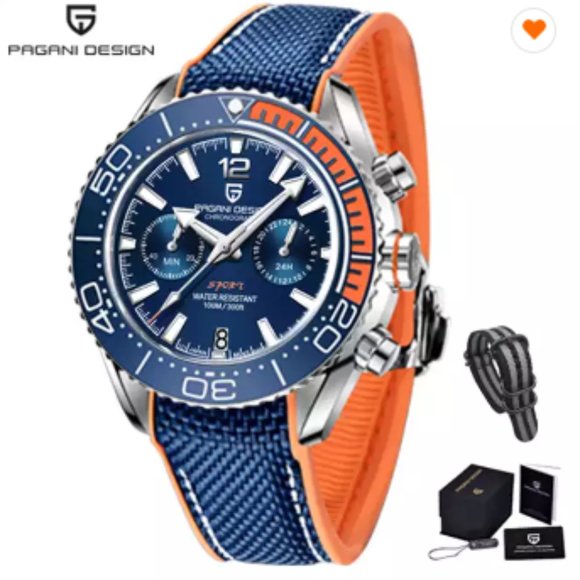 PAGANI DESIGN PD 1711 Luxury Automatic Chronograph Watch for Men Top Brand Men's - Picture 4 of 9